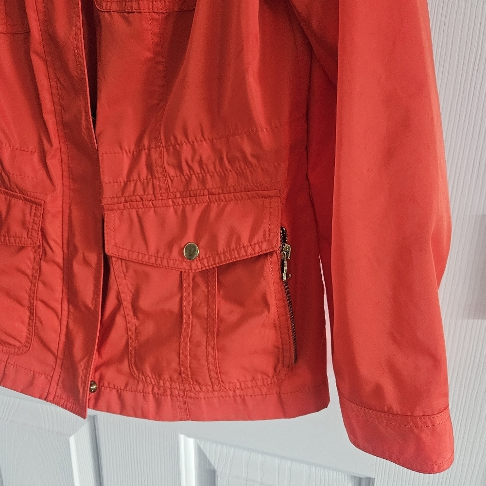 NWOT Talbots Petite Hooded Water Resistant Anorak Rain Jacket/Coat - Picture 5 of 16